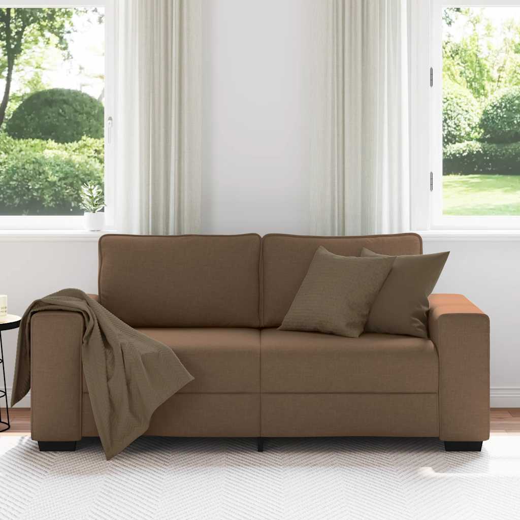 Thumbnail - vidaXL 2-Sitzer-Sofa Braun 180x77x82 cm Stoff