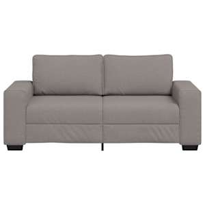 Dvoumístná pohovka taupe 180 x 77 x 82 cm látka - obrázek 4