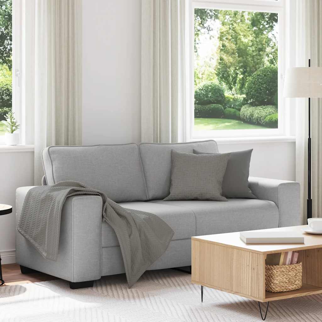 2-personers sofa 140 cm stof skygrå