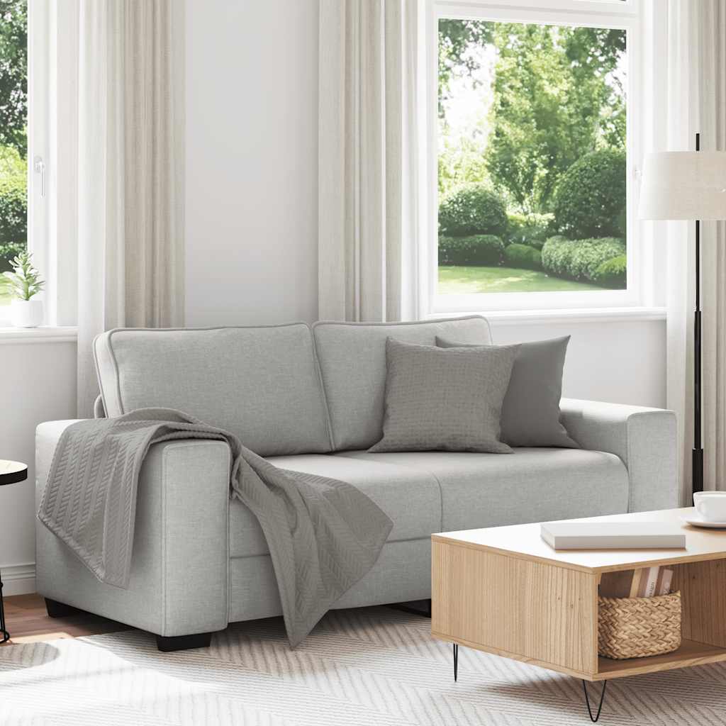 vidaXL 2-Sitzer-Sofa Wolkengrau 180x77x82 cm Stoff