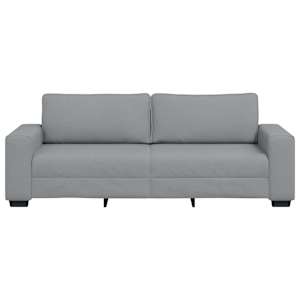 Pohovka pro 3 osoby Světle šedá 220x77x82 cm Látka - obrázek 4