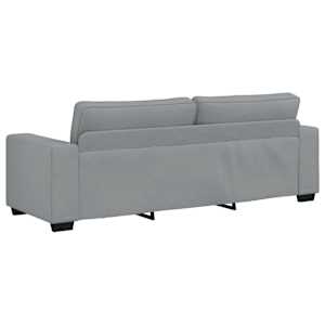 Pohovka pro 3 osoby Světle šedá 220x77x82 cm Látka - obrázek 6