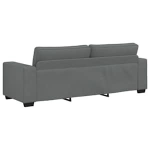 Pohovka pro 3 osoby tmavě šedá 220x77x82 cm látka - obrázek 6