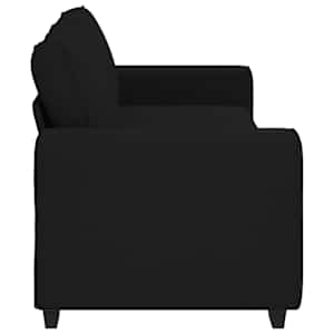 Pohovka pro 3 osoby černá 220x77x82 cm látka - obrázek 5