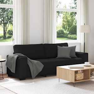 Trosed črne barve 220x77x82 cm blago