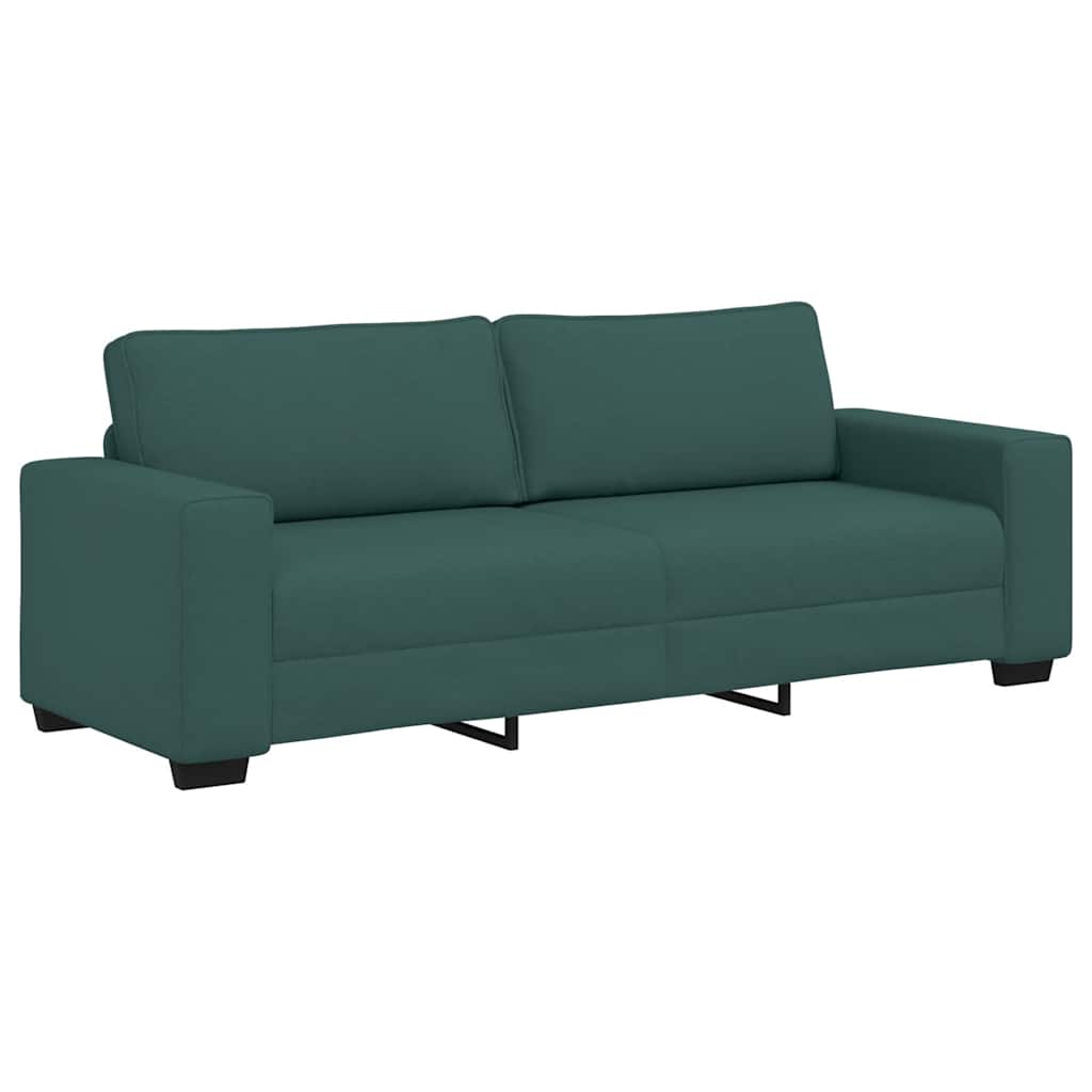 Thumbnail - vidaXL 3-Sitzer-Sofa Dunkelgrün 220x77x82 cm Stoff