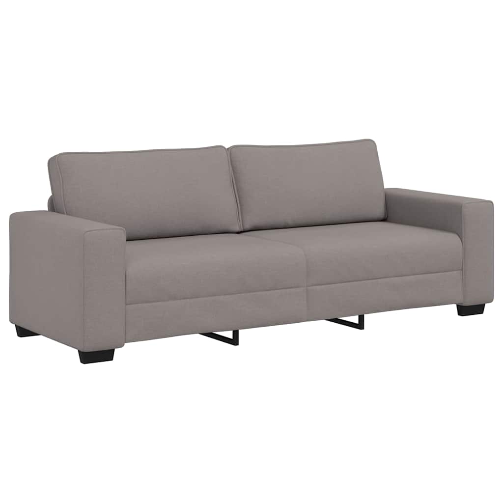 vidaXL 3-zitsbank Taupe 220x77x82 cm Stof, foto 3
