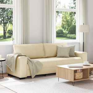 Trosed kremne barve 220x77x82 cm blago