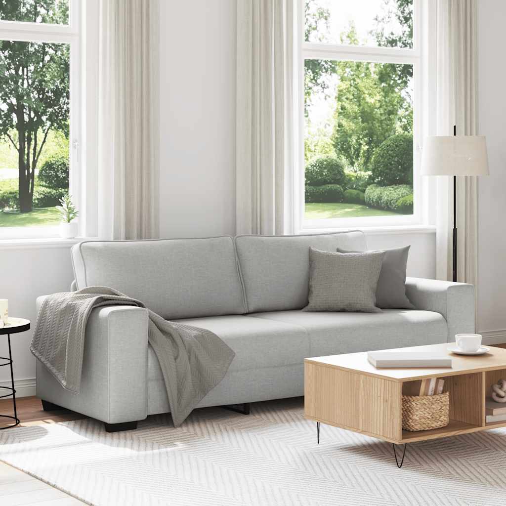 vidaXL 3-Sitzer-Sofa Wolkengrau 180 cm Stoff