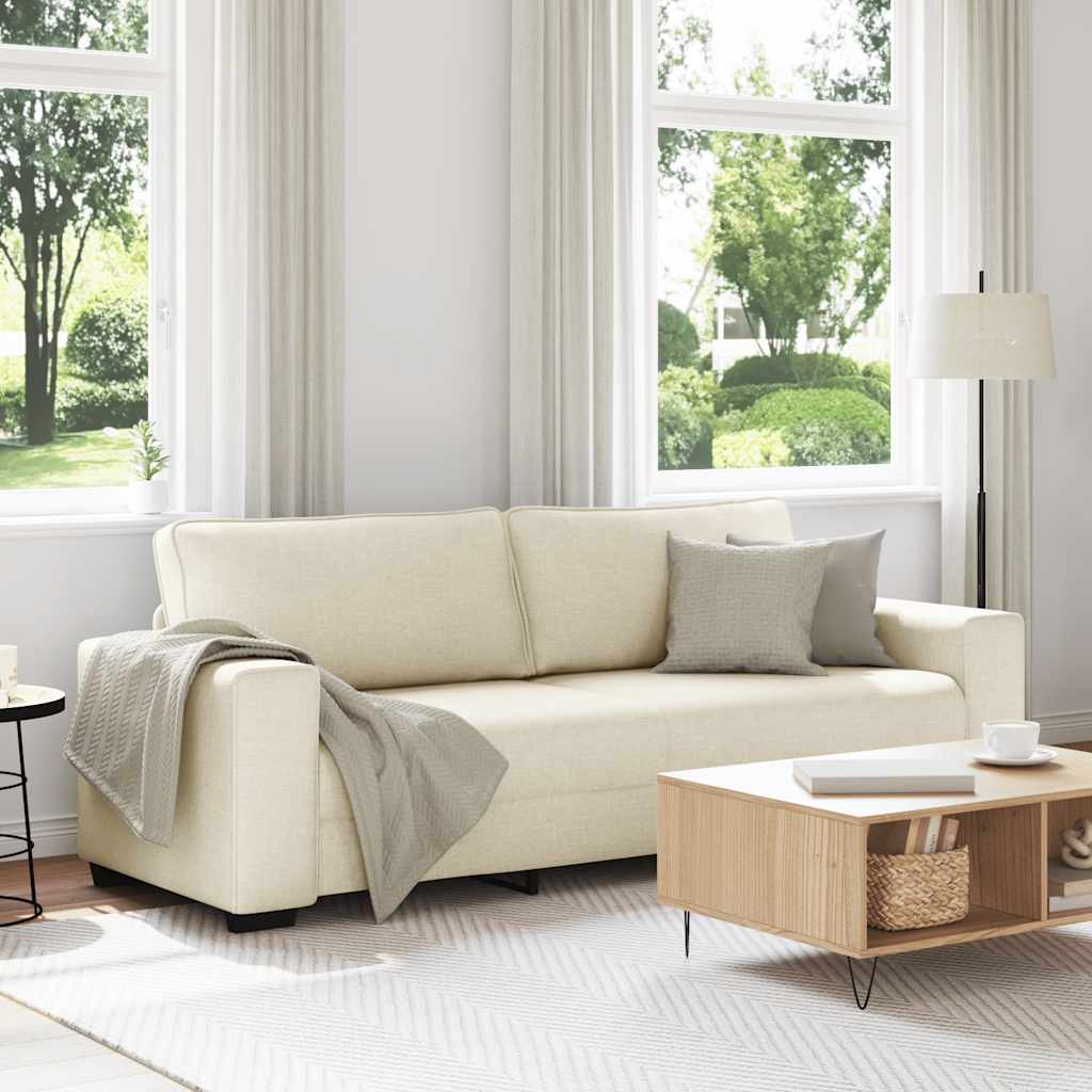 vidaXL 3-Sitzer-Sofa 180 cm Leinen