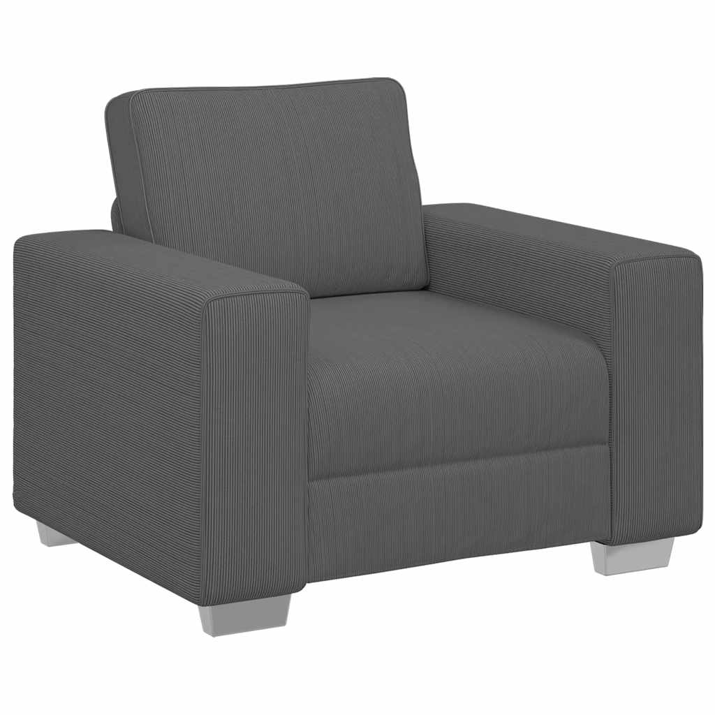 Thumbnail - vidaXL Sessel Dunkelgrau 60 cm Cordstoff
