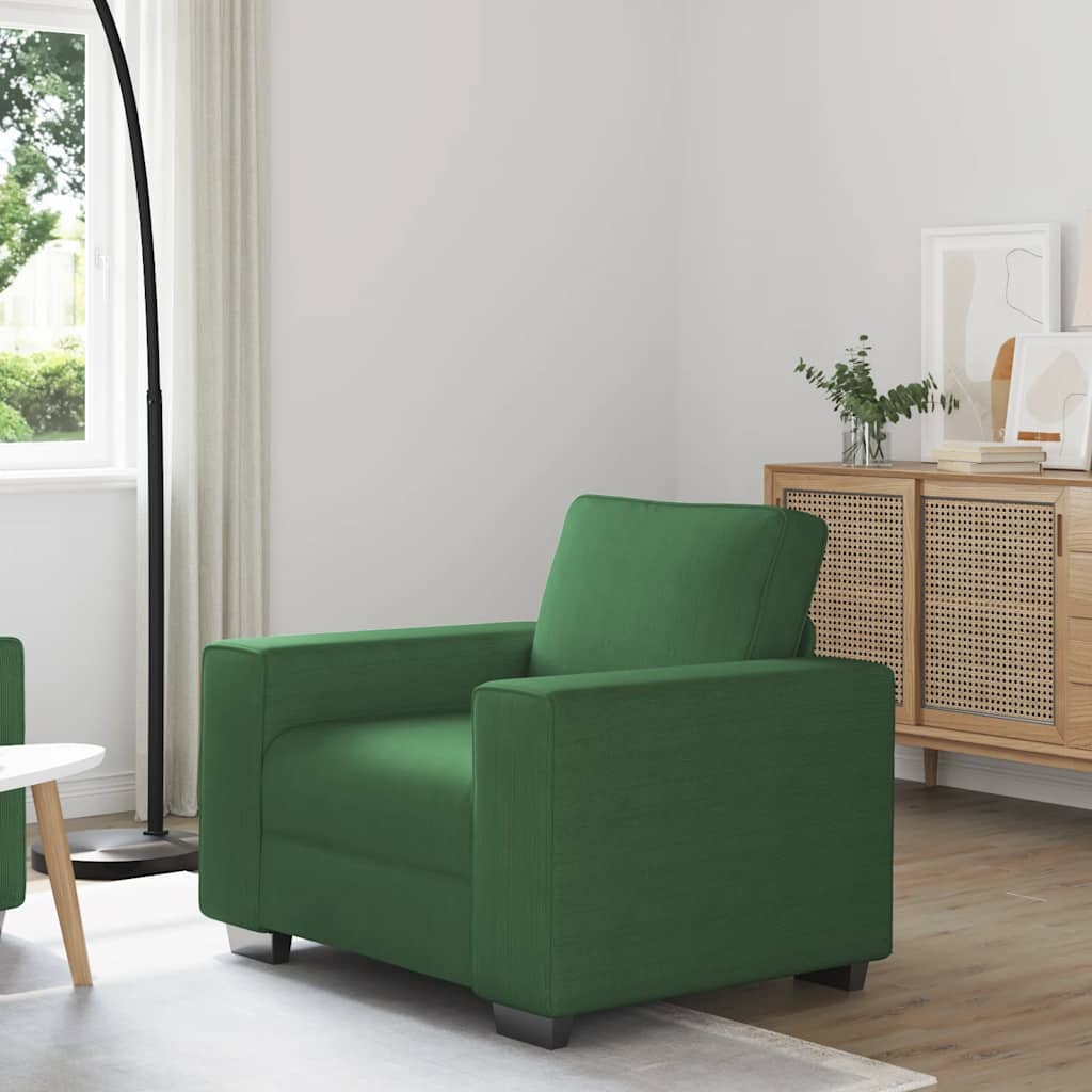 vidaXL Sessel Dschungelgrün 60 cm Cordstoff