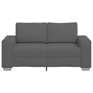 Loveseat Sofa tmavě šedé 160x77x82 cm manšestrová tkanina - obrázek 4