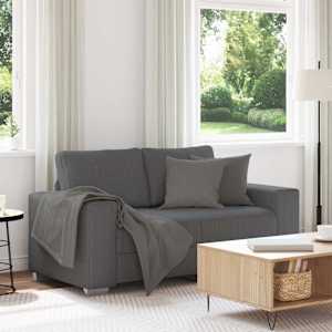 Dvosed temno siv 160x77x82 cm žametno blago