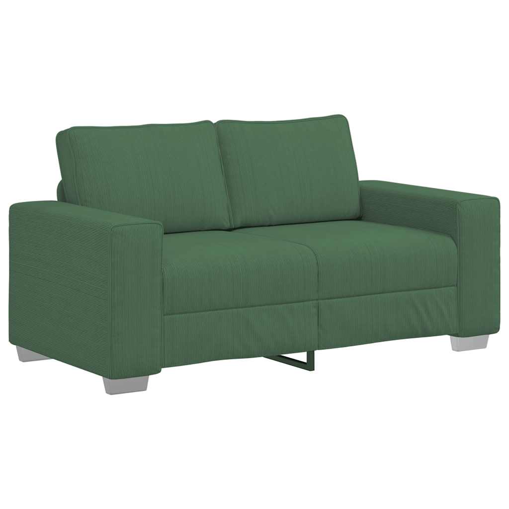 Thumbnail - vidaXL Zweisitzer-Sofa Dunkelgrün 120 cm Cordstoff