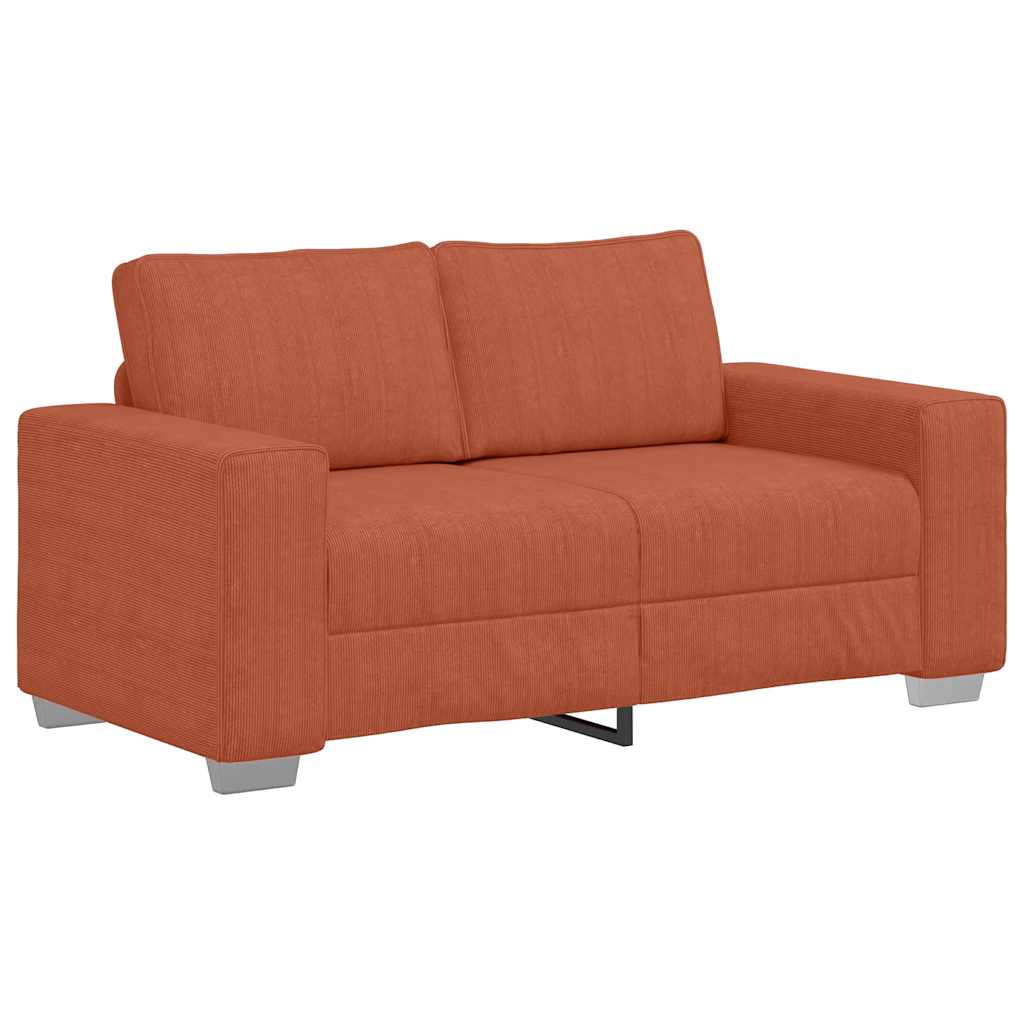 Thumbnail - vidaXL Zweisitzer-Sofa Rot Orange 120 cm Cordstoff