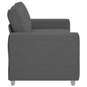 Loveseat Sofa tmavě šedé 180x77x82 cm manšestrová tkanina - obrázek 5