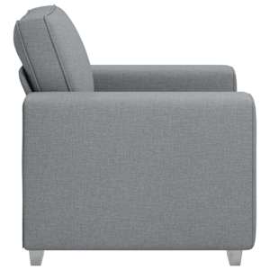 Pohovka Světle šedá 100 x 80 x 82 cm textil - obrázek 5