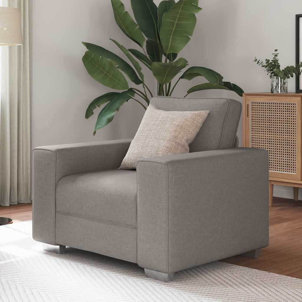Sofa Stol i Taupe - 59 cm Stof