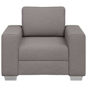 Pohovka Taupe 100 x 80 x 82 cm textil - obrázek 3