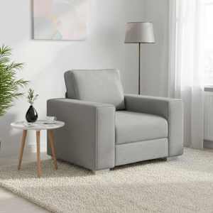 Sofa stol Oblačno siva 100 cm blago