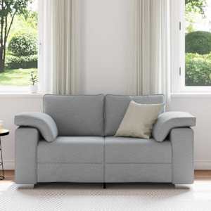 Pohovka Světle šedá 160 x 80 x 82 cm textil - obrázek 3