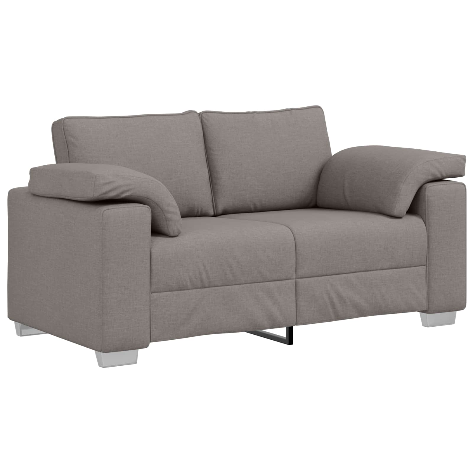 vidaXL Sofa Taupe 160 x 77 x 82 cm Stoff
