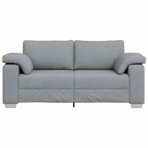 Pohovka Světle šedá 180 x 80 x 82 cm textil - obrázek 4