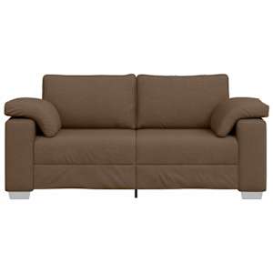 Dvojsedačka Hnědá 180 cm textil - obrázek 5