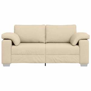 Dvojsedačka Krémová 180 cm textil - obrázek 5