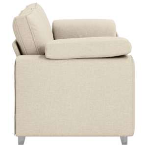 Sofa pro dvě osoby Béžová 180 cm Lněná směs - obrázek 3