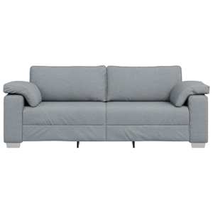 Pohovka Světle šedá 220 x 80 x 82 cm textil - obrázek 2