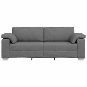 Pohovka Tmavě šedá 220 x 80 x 82 cm textil - obrázek 2