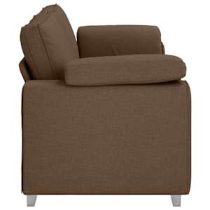 Pohovka Hnědá 220 x 80 x 82 cm textil - obrázek 6