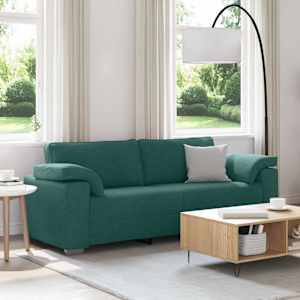 Pohovka Tmavě zelená 220 x 80 x 82 cm textil - obrázek 1