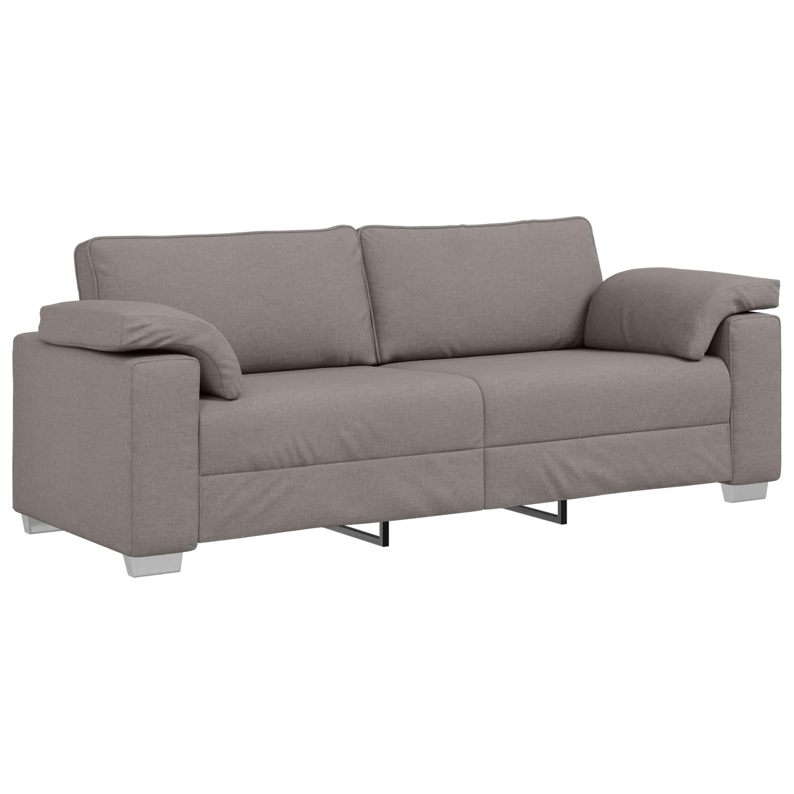 vidaXL Sofa Taupe 219 x 80 x 82 cm Stoff