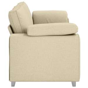 Pohovka Krémová 220 x 80 x 82 cm textil - obrázek 6