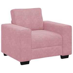 vidaXL diivanitool, roosa, 100 x 77 x 82 cm, samet