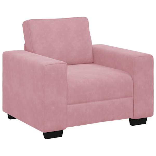 vidaXL diivanitool, roosa, 100 x 77 x 82 cm, samet