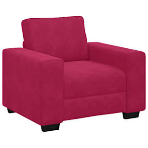 vidaXL diivanitool veinipunane 100 x 77 x 82 cm sametist