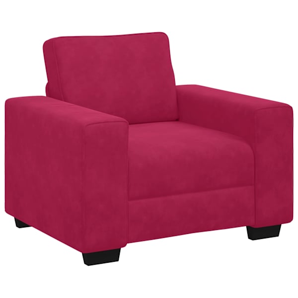 vidaXL diivanitool veinipunane 100 x 77 x 82 cm sametist