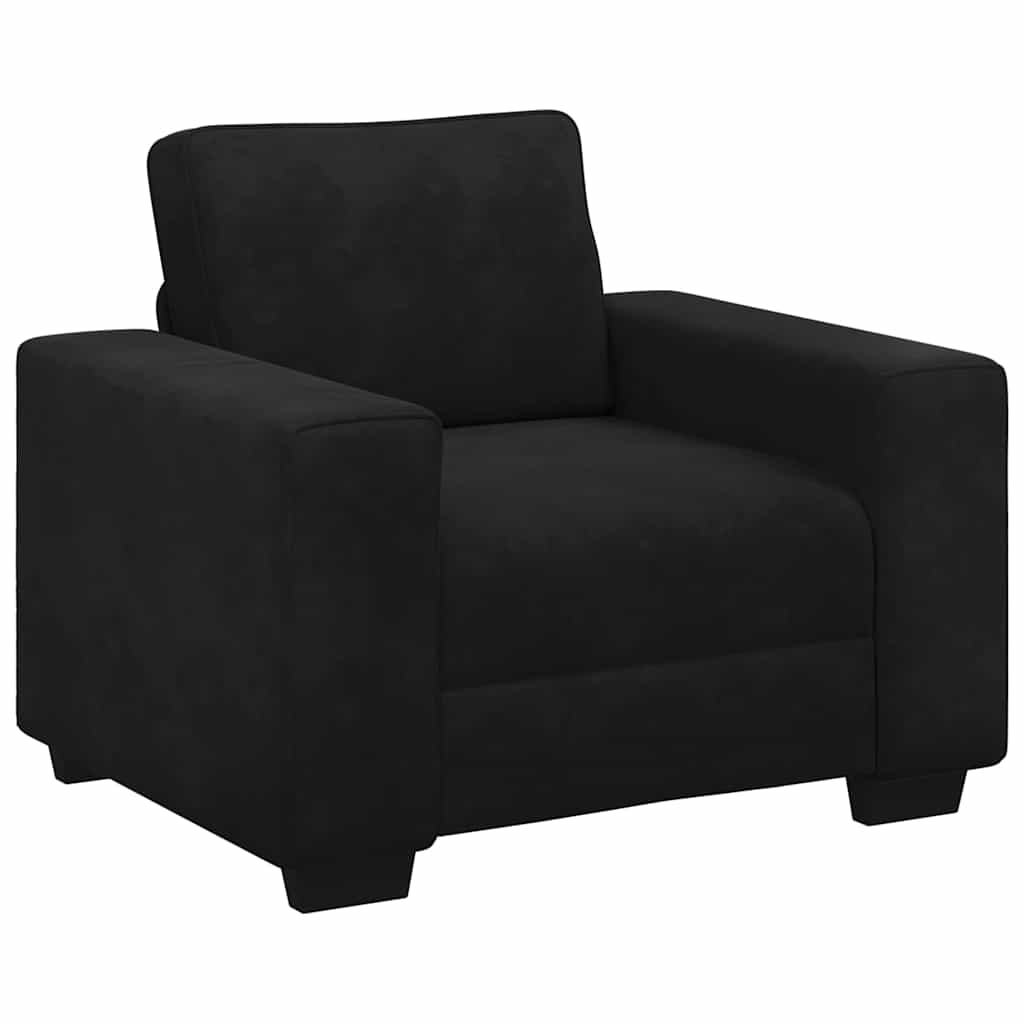 vidaXL Křeslo černé 60 cm samet