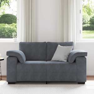 Loveseat Sofa Tmavě šedá 160x77x82 cm samet - obrázek 3