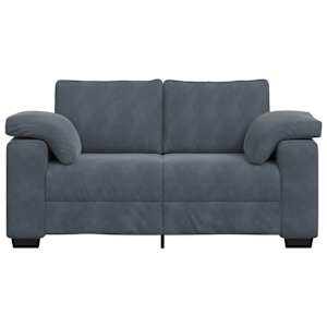 Loveseat Sofa Tmavě šedá 160x77x82 cm samet - obrázek 4