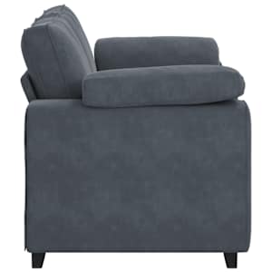 Loveseat Sofa Tmavě šedá 160x77x82 cm samet - obrázek 5