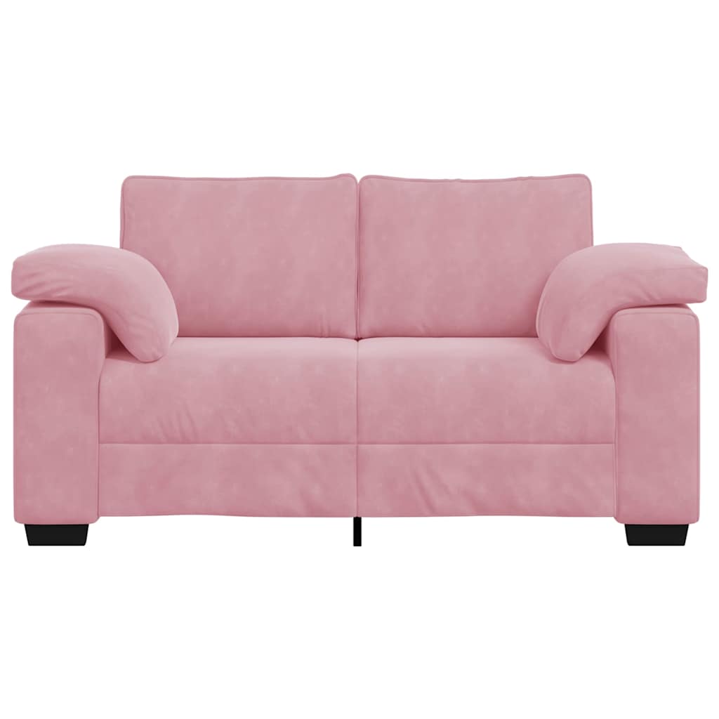 vidaXL Loveseat Sofa Roze 160x77x82 cm Fluweel, foto 4