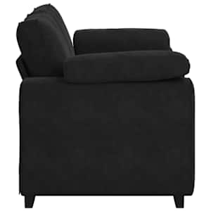 Loveseat Sofa Černý 160x77x82 cm samet - obrázek 5