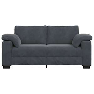 Loveseat Sofa Tmavě šedá 180x77x82 cm samet - obrázek 4