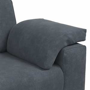 Loveseat Sofa Tmavě šedá 180x77x82 cm samet - obrázek 7