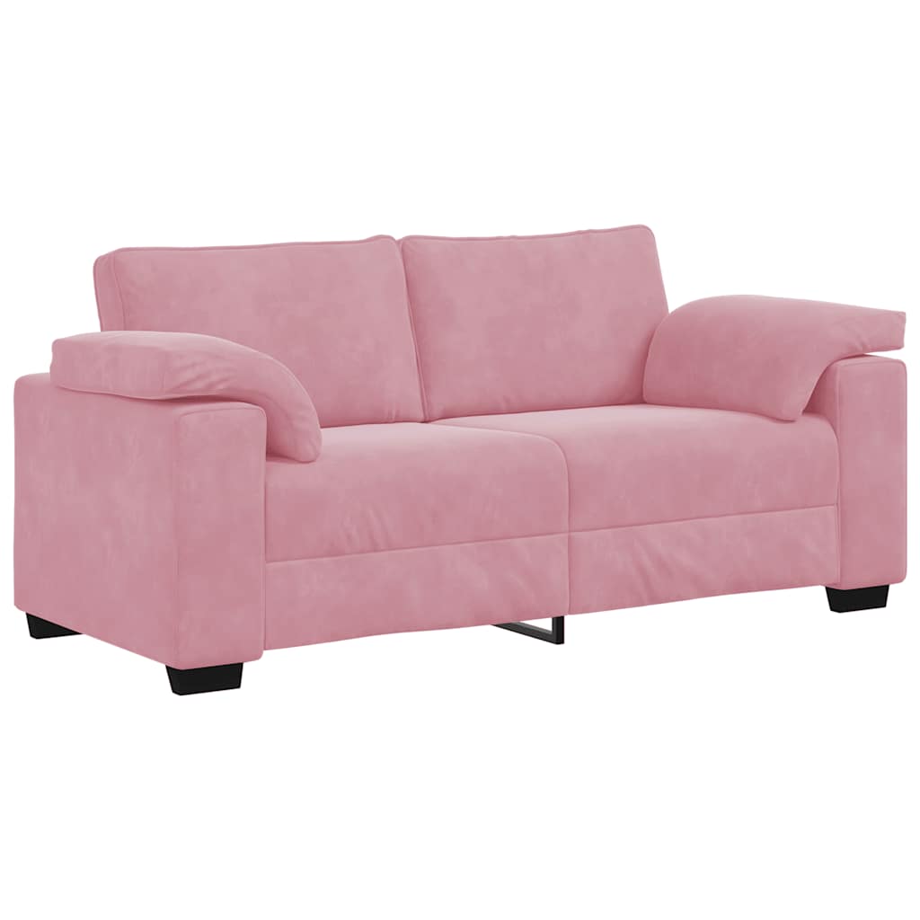 vidaXL Loveseat Sofa Roze 180x77x82 cm Fluweel, foto 3